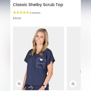 Blue Sky Scrubs Classic Shelby Scrub Top